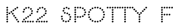 K22 Spotty Face font preview